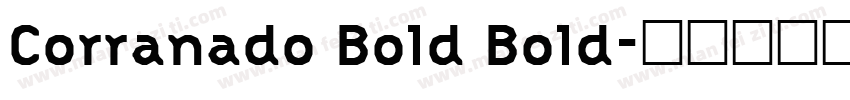 Corranado Bold Bold字体转换